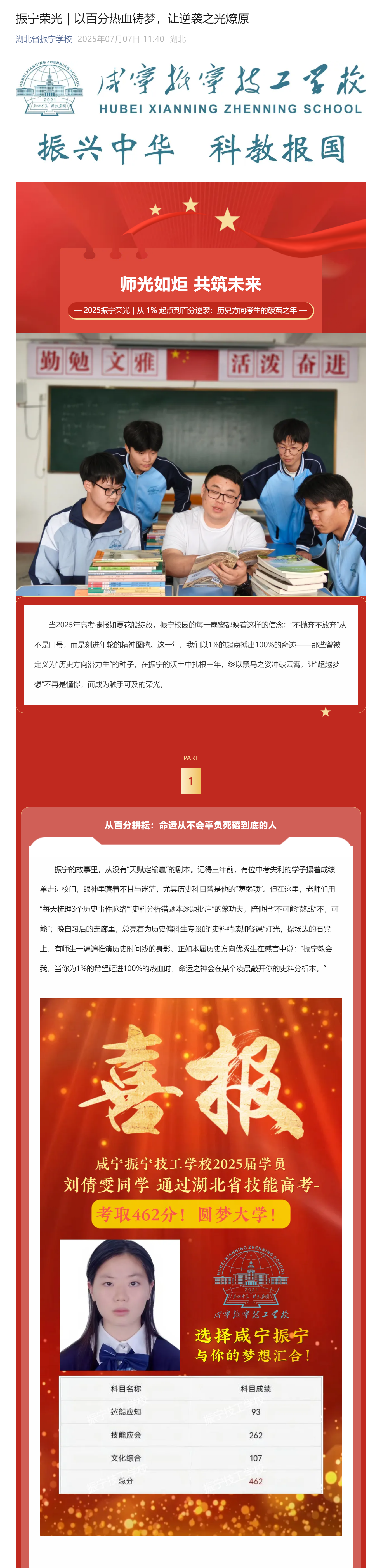 振宁荣光｜以百分热血铸梦，让逆袭之光燎原(图1)